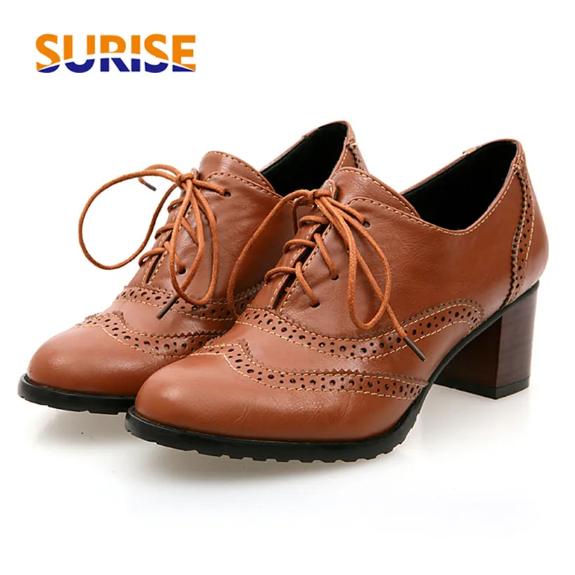 Oxford Lace Up Women - Oxford da donna britanniche Décolleté con
